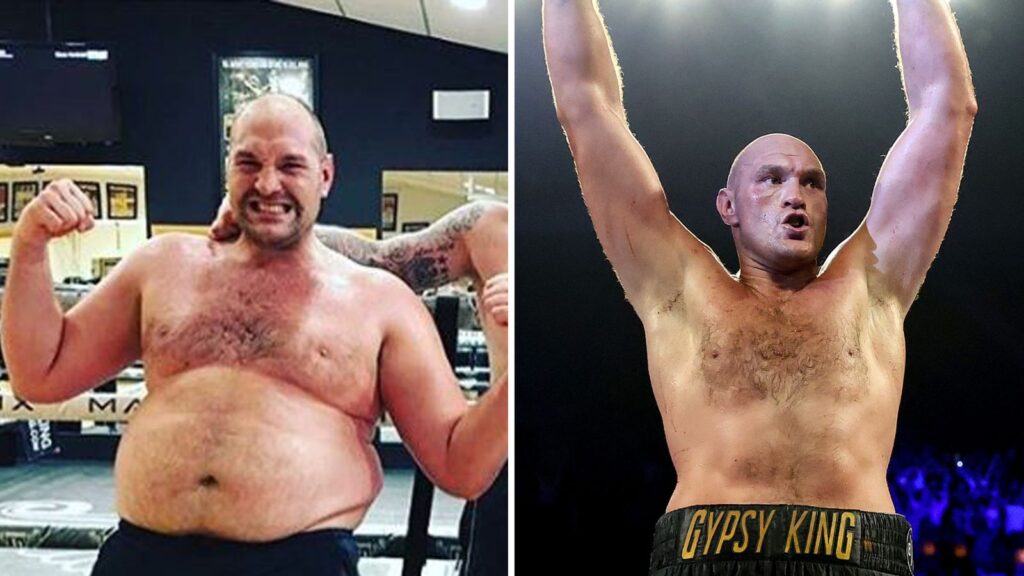 Tyson Fury before and after depression